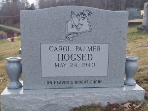 Single Upright Headstone | Georgia Grey Granite