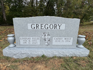 Double Headstone Georgia Grey