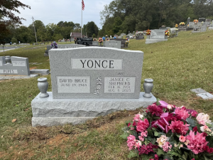 Double Headstone Granite Georgia Grey