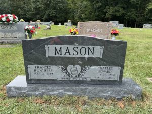 American Black Granite - Double Headstone Monument