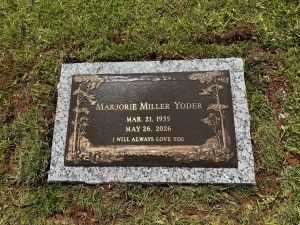 Single Bronze Kershaw Pink Flat Marker