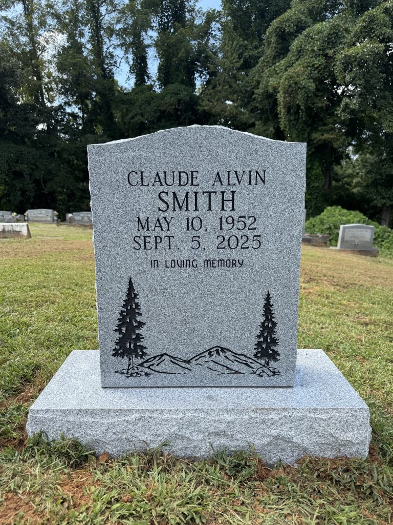 Single Grey Headstone